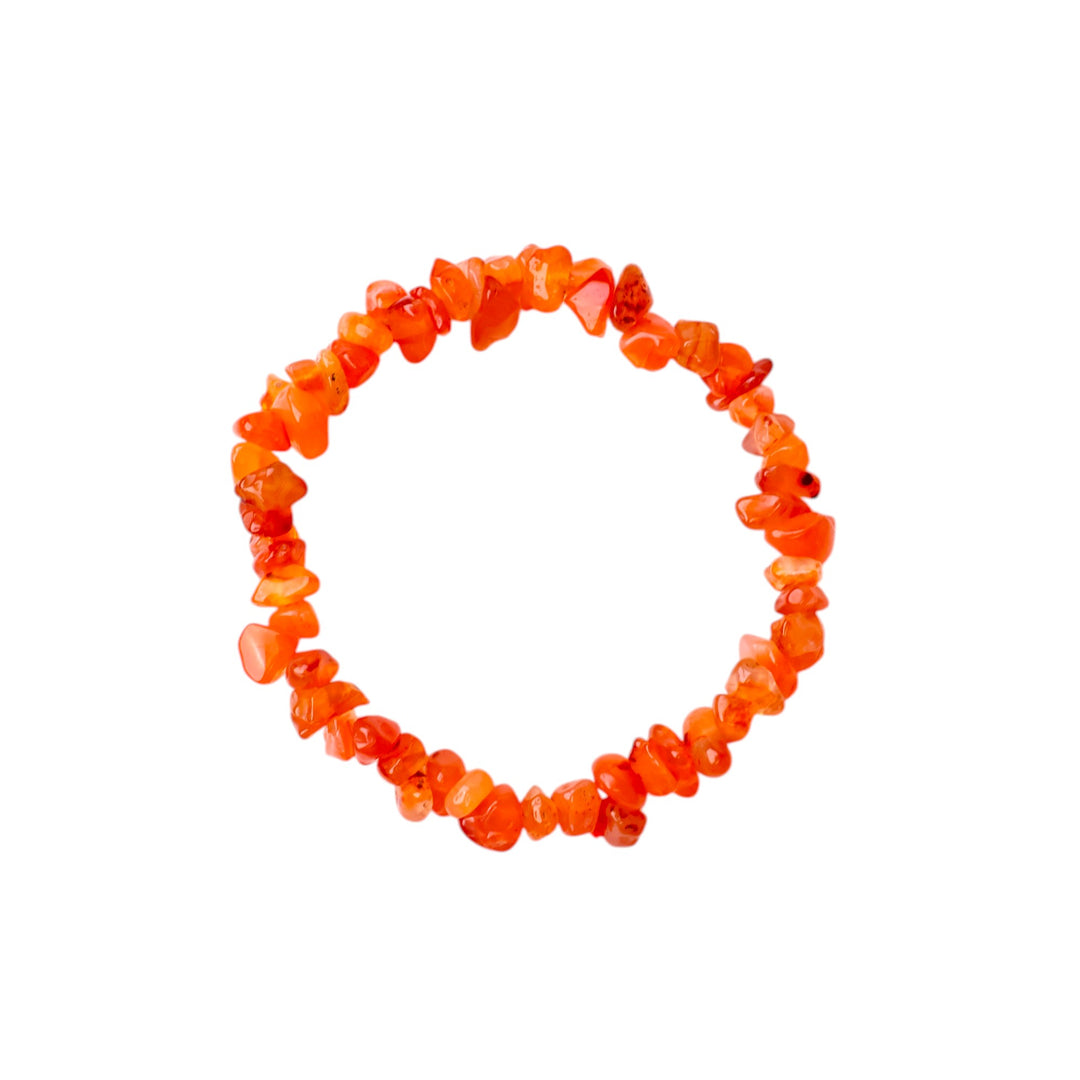 Red Carnelian Chips Bracelet