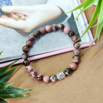 Load image into Gallery viewer, Rhodonite Buddha Bracelet
