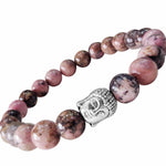 Load image into Gallery viewer, Rhodonite Buddha Bracelet

