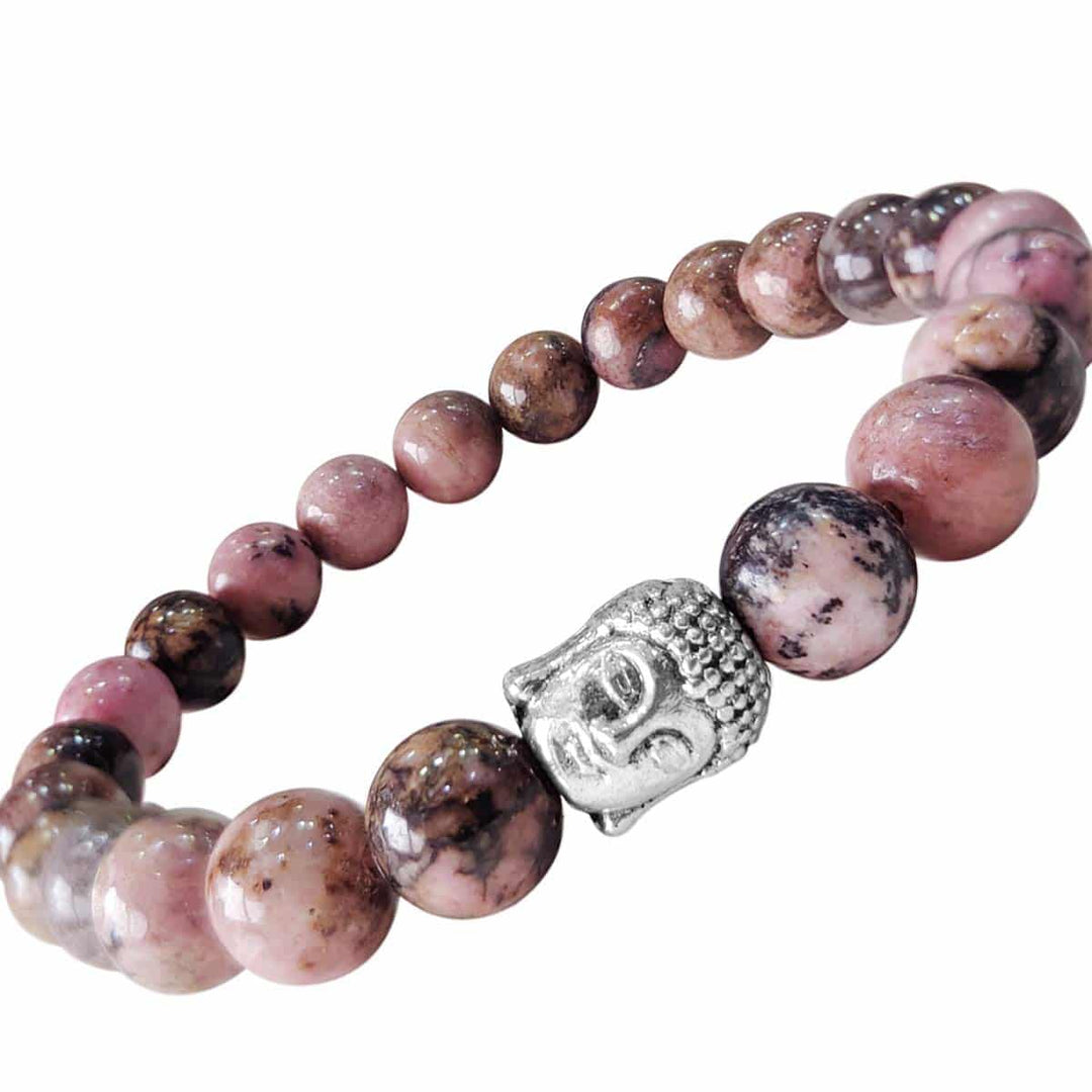 Rhodonite Buddha Bracelet