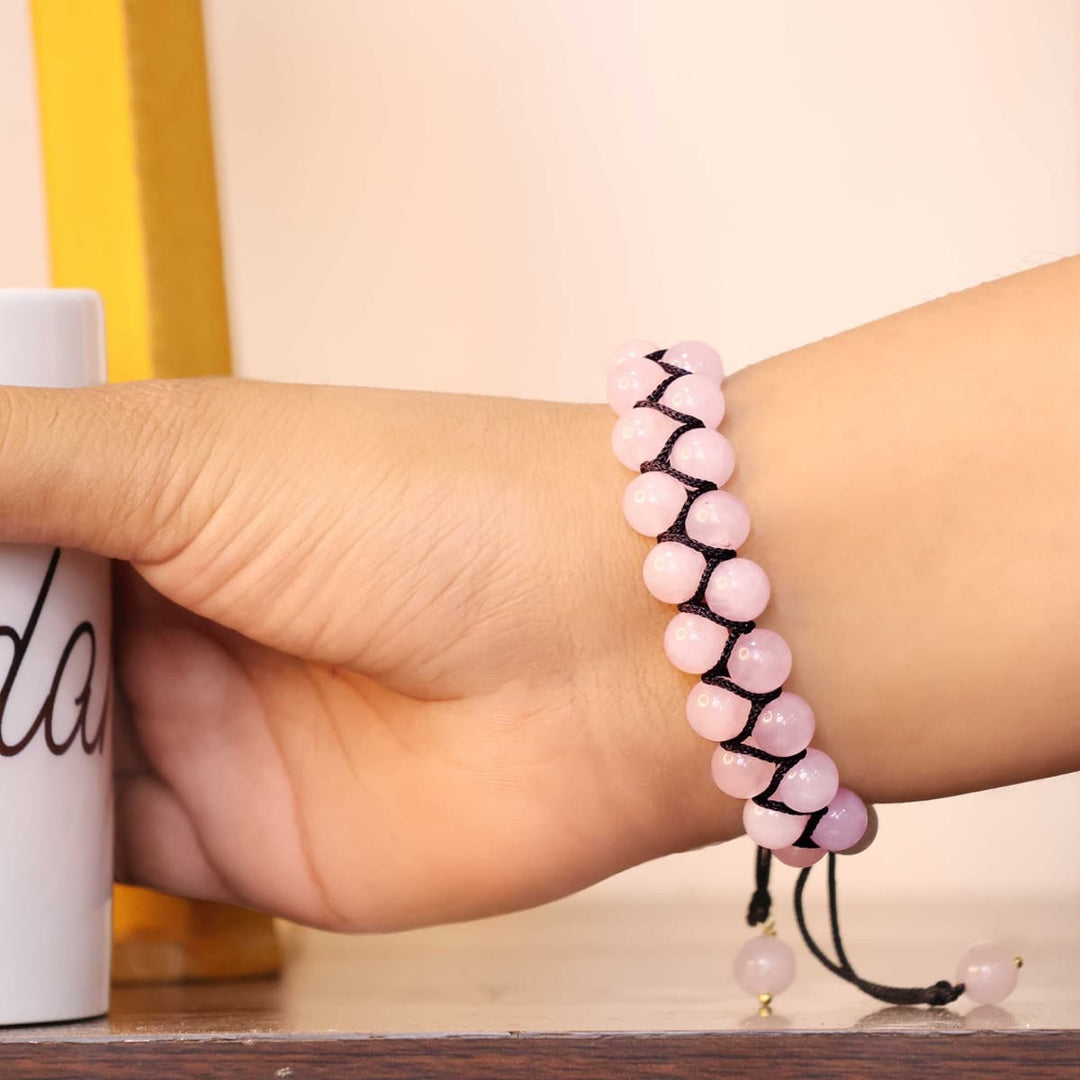 Rose Quartz Thread Bracelet