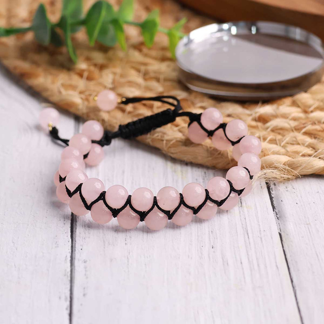 Rose Quartz Thread Bracelet