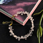 Load image into Gallery viewer, Rose Quartz Tear Drop Bead Bracelet
