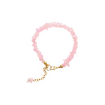 Load image into Gallery viewer, Rose Quartz Chips Chain Bracelet

