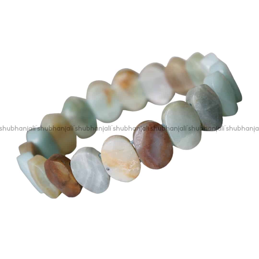 Amazonite Oval Faceted Bracelet