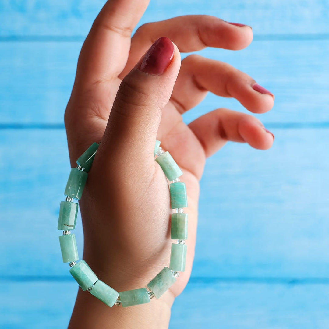 Amazonite Rectangle Beads Bracelet