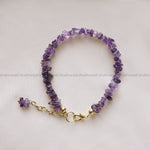 Load image into Gallery viewer, Amethyst Chips Chain Bracelet
