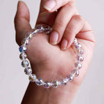 Load image into Gallery viewer, Angel Aura Quartz Faceted (Diamond Cut) Bracelet
