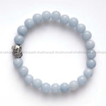 Load image into Gallery viewer, Angelite Buddha Bracelet
