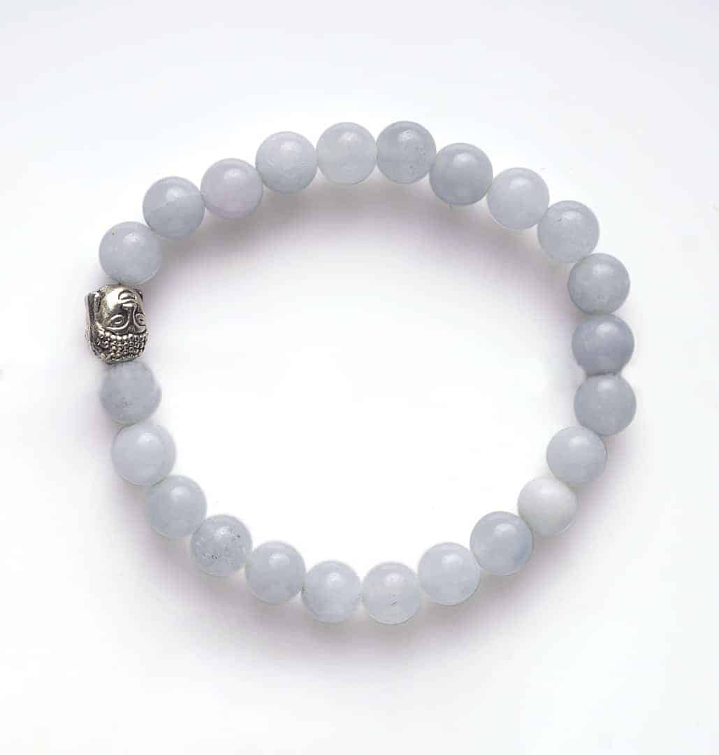 Aquamarine Buddha Bracelet