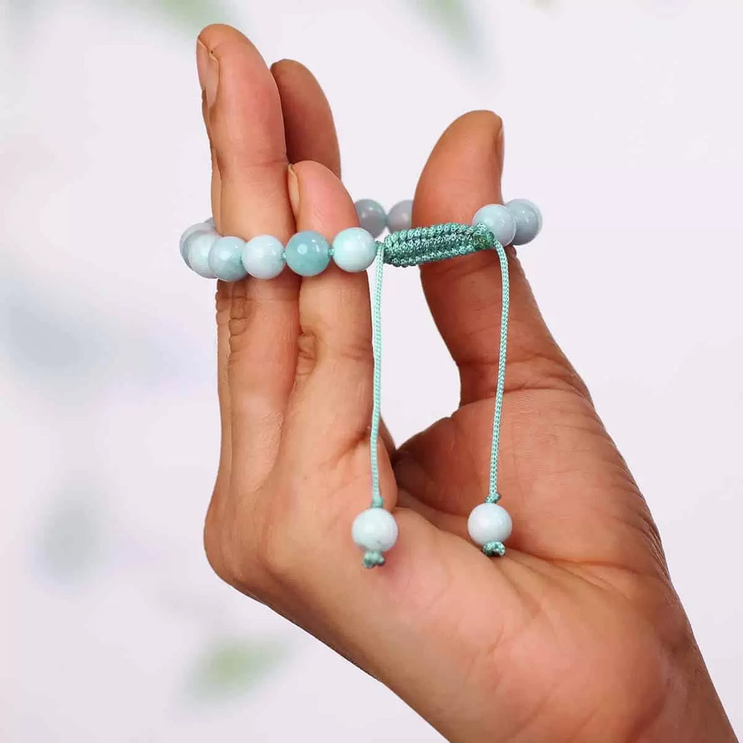 Aquamarine Thread Bracelet 8mm