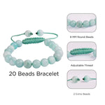 Load image into Gallery viewer, Aquamarine Thread Bracelet 8mm
