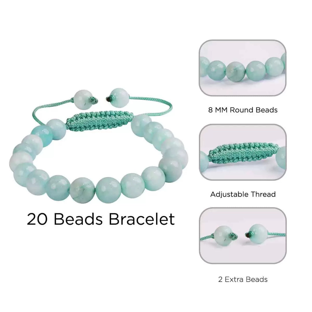 Aquamarine Thread Bracelet 8mm