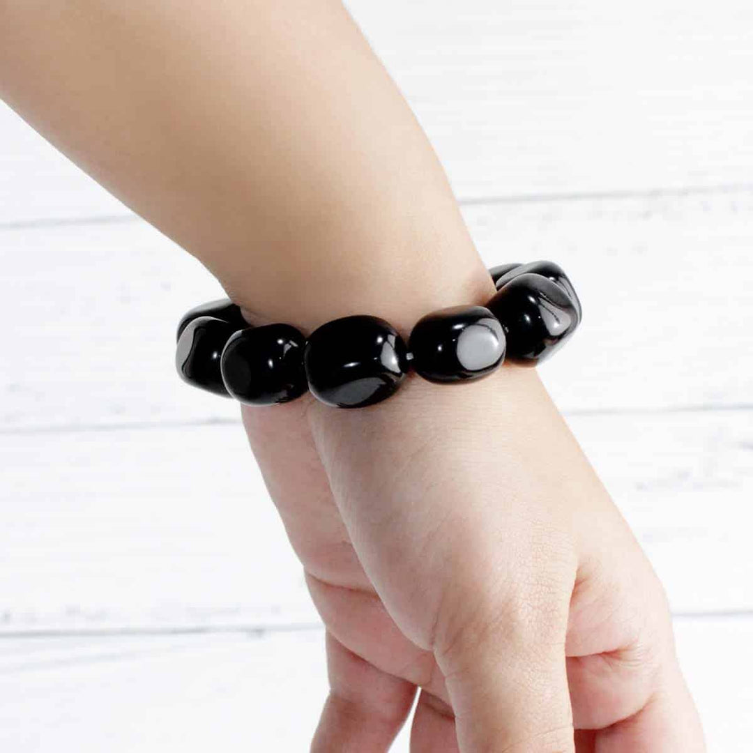 Black Obsidian Tumble Bracelet