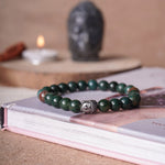 Load image into Gallery viewer, BloodStone Buddha Bracelet
