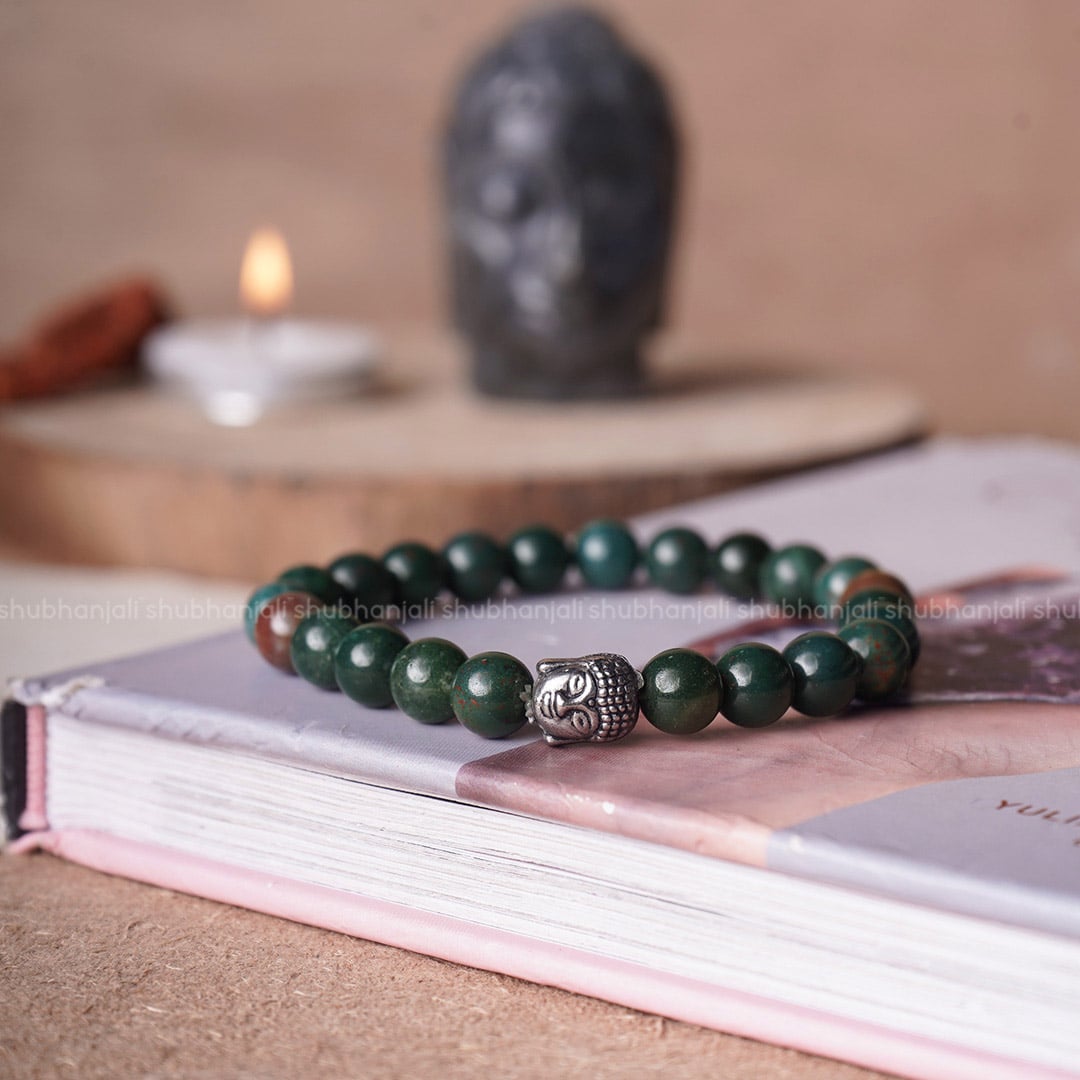 BloodStone Buddha Bracelet