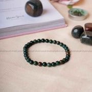 Bloodstone Round Beads Bracelet