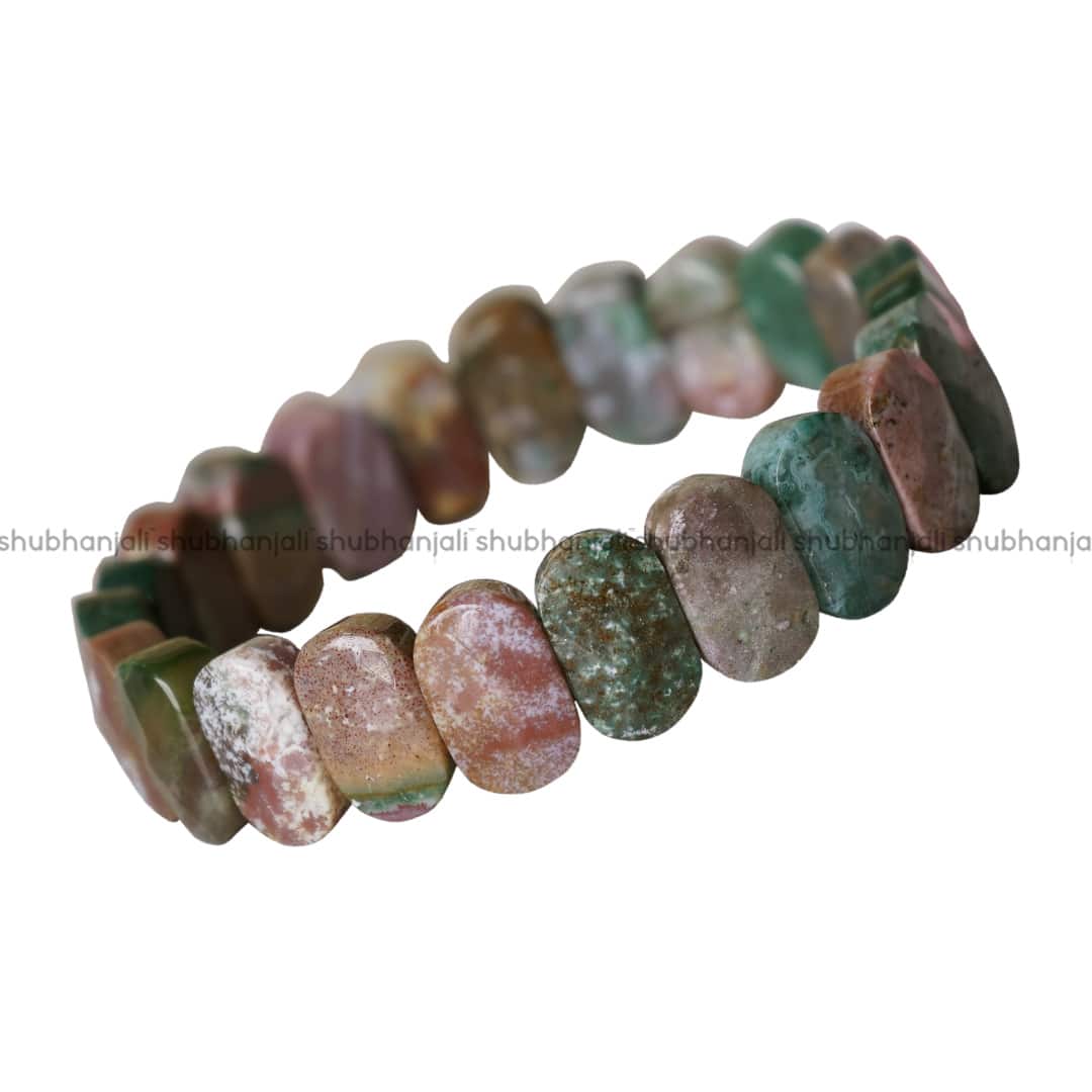 Bloodstone Oval Faceted Bracelet