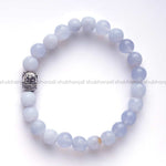 Load image into Gallery viewer, Blue Lace Agate Buddha Bracelet

