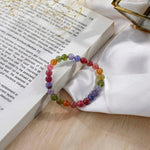 Load image into Gallery viewer, Candy Tourmaline Round Beads Bracelet

