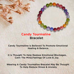 Load image into Gallery viewer, Candy Tourmaline Round Beads Bracelet
