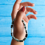 Load image into Gallery viewer, Cat’s Eye Rectangle Beads Bracelet
