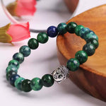Load image into Gallery viewer, Chrysocolla Buddha Bracelet
