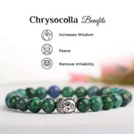 Load image into Gallery viewer, Chrysocolla Buddha Bracelet
