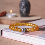 Load image into Gallery viewer, Citrine Buddha Bracelet
