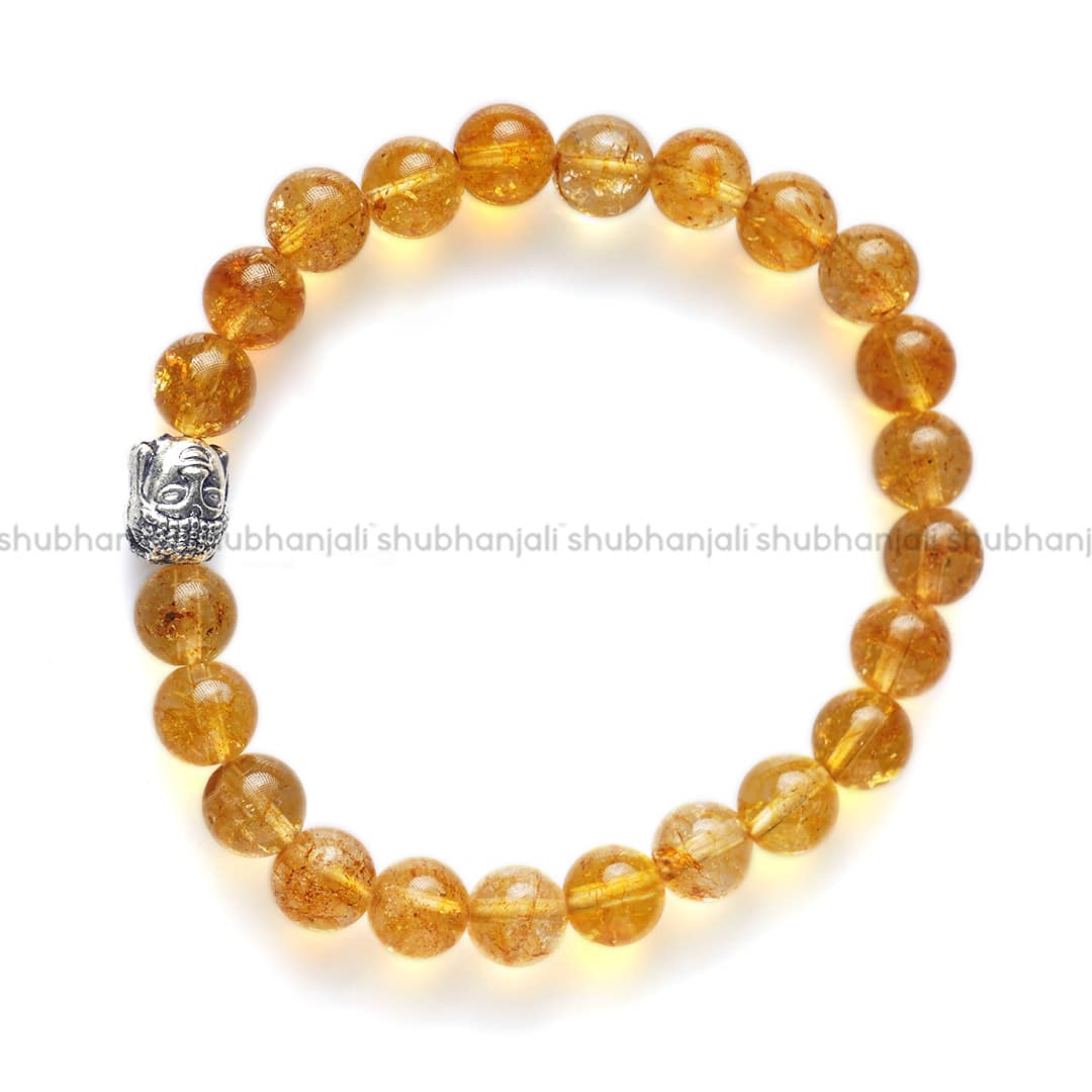 Citrine Buddha Bracelet