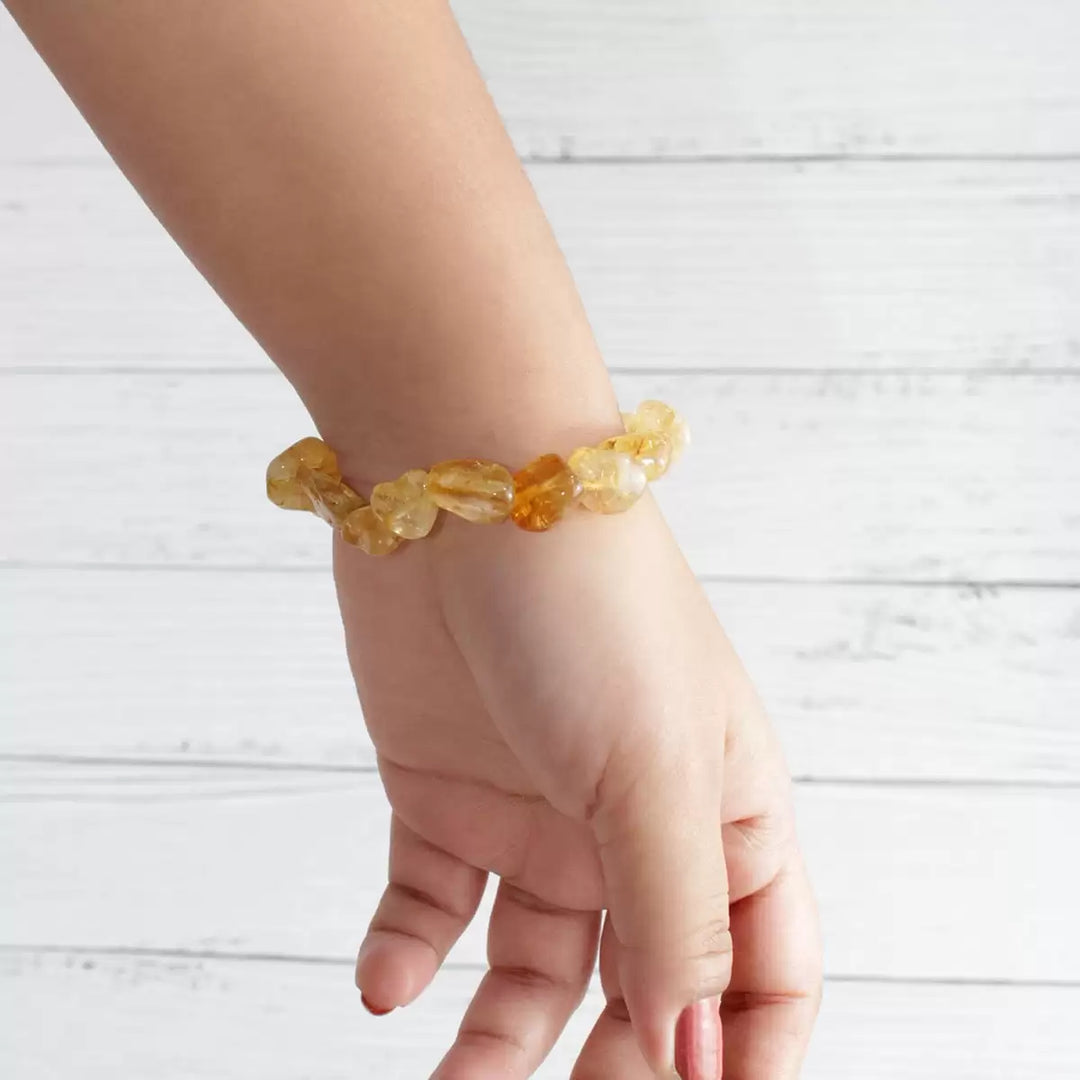 Yellow Citrine Tumble Bracelet