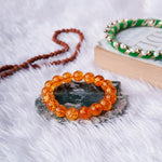 Load image into Gallery viewer, Citrine Heated Beads Bracelet, 12mm Beads
