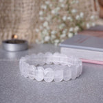 Load image into Gallery viewer, Clear Quartz Oval Faceted Bracelet
