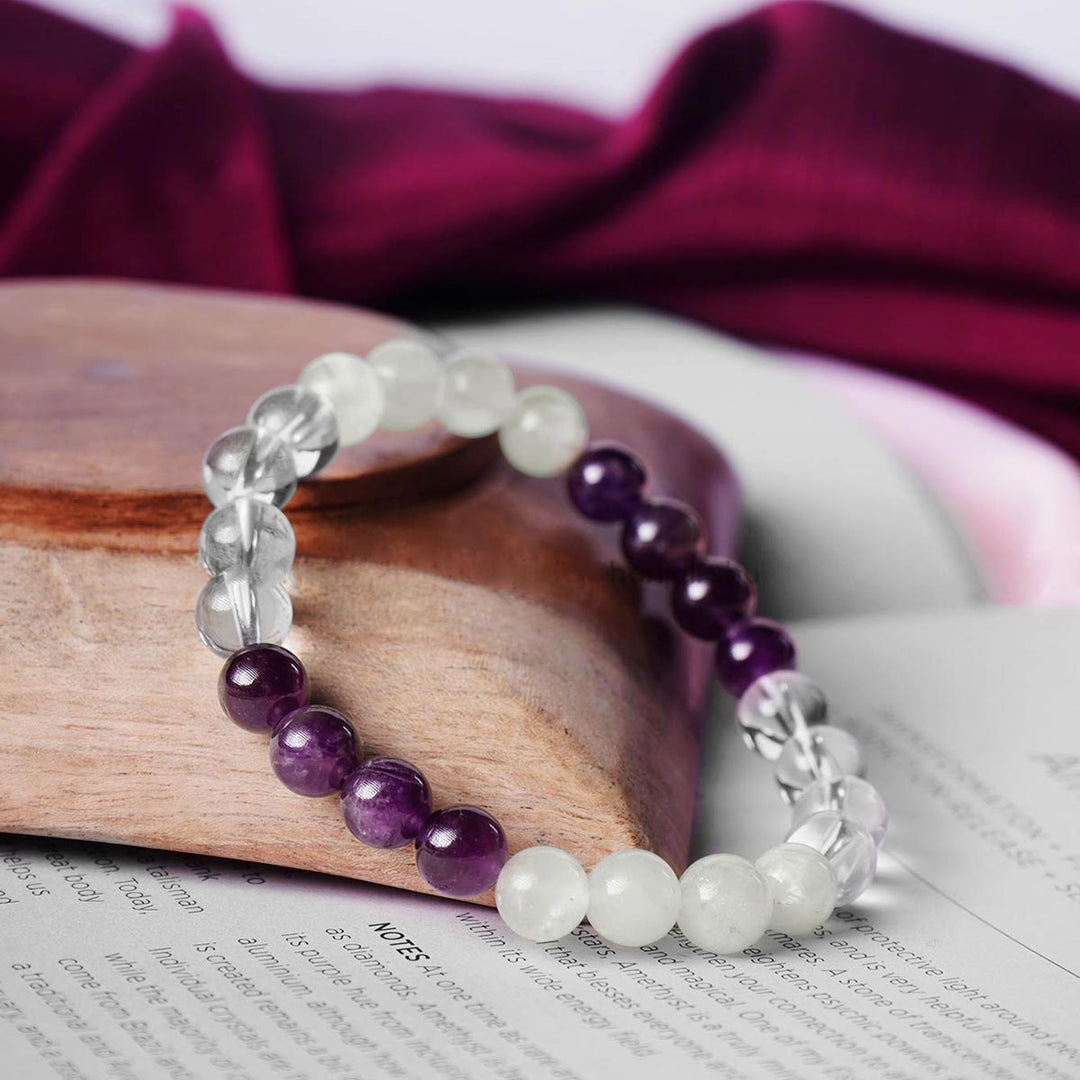 Crown Chakra Bracelet, 8MM