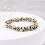 Load image into Gallery viewer, Dalmatian Jasper Small Tumble Bracelet
