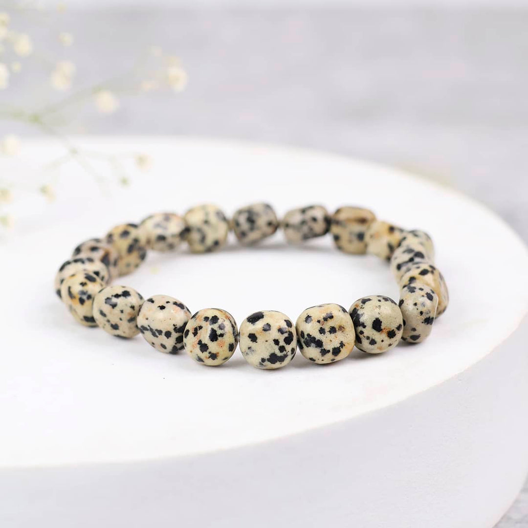 Dalmatian Jasper Tumble Bracelet