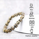 Load image into Gallery viewer, Dalmatian Jasper Small Tumble Bracelet
