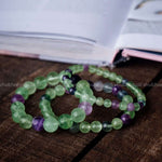 Load image into Gallery viewer, Fluorite Round Beads Bracelet
