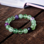 Load image into Gallery viewer, Fluorite Round Beads Bracelet
