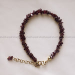 Load image into Gallery viewer, Garnet Chips Chain Bracelet
