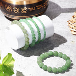 Load image into Gallery viewer, Green Aventurine Round Beads Bracelet
