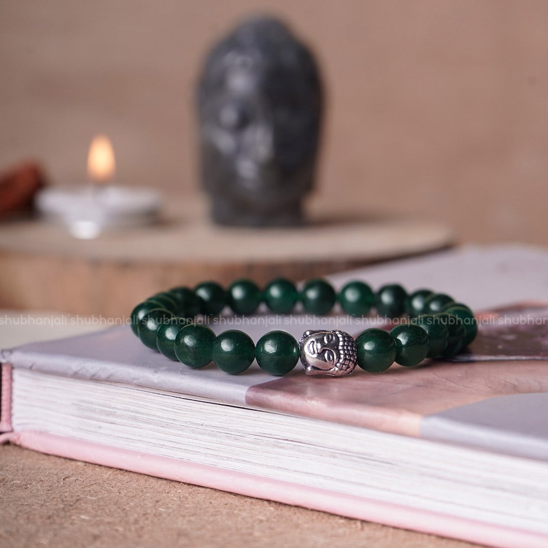 Green Jade Buddha Bracelet