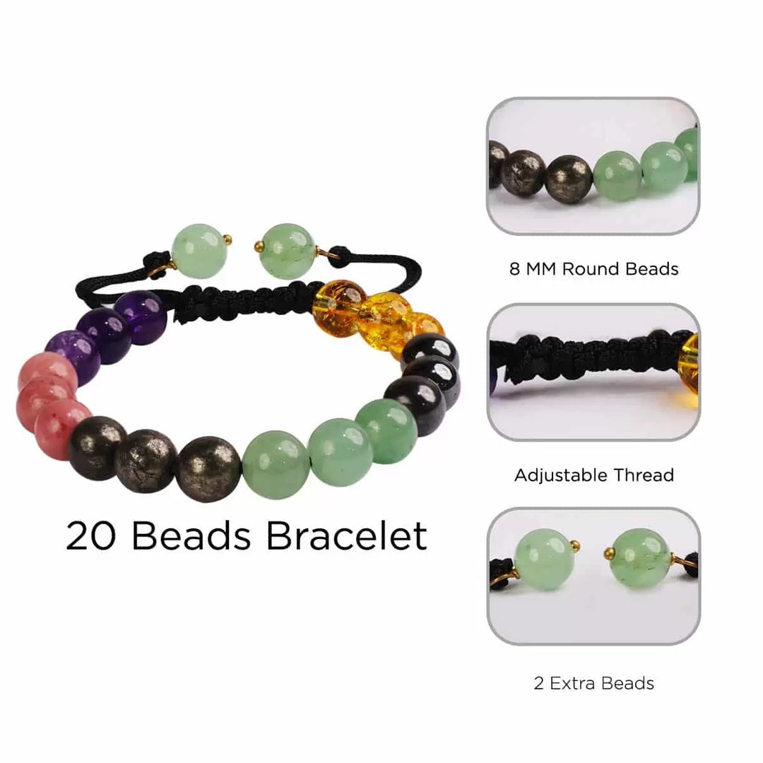 Health and Wealth Thread Bracelet 8mm