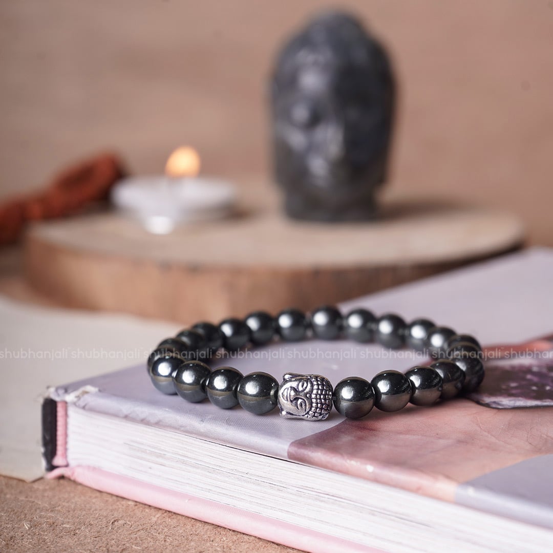 Hematite Buddha Bracelet