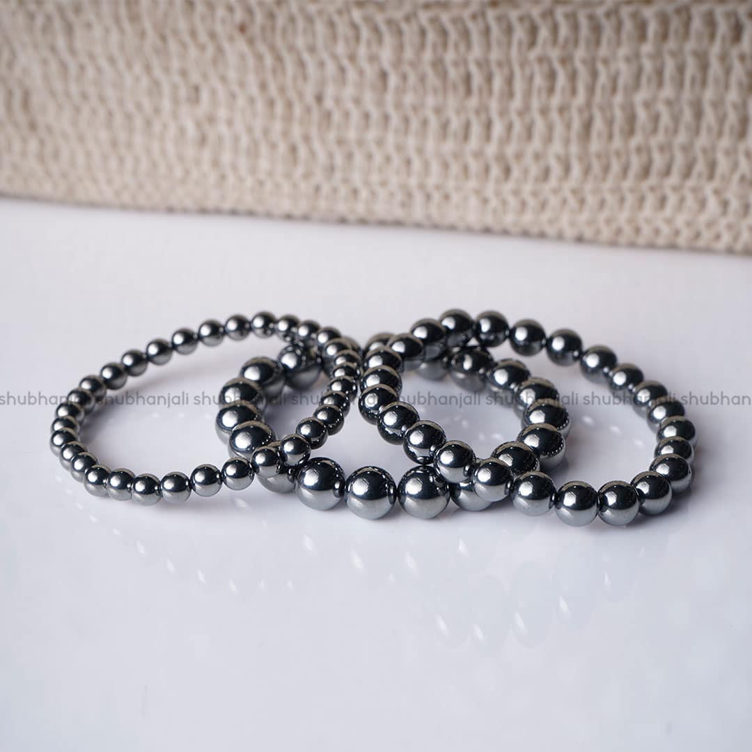Hematite Round Beads Bracelet