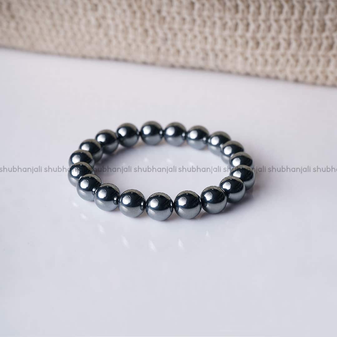 Hematite Round Beads Bracelet