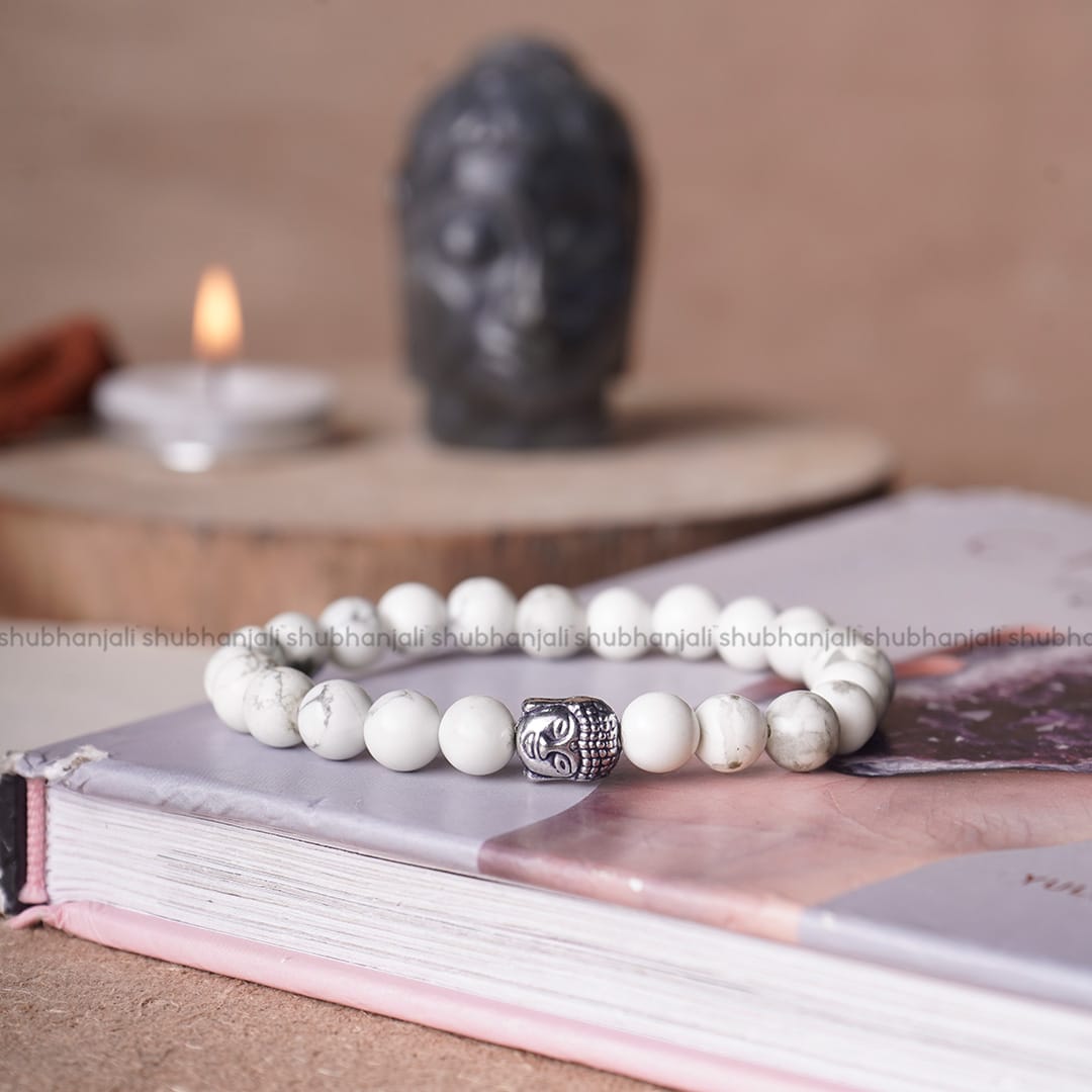 Howlite Buddha Bracelet