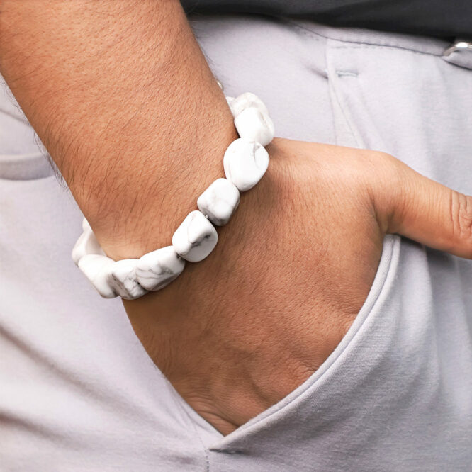 Howlite Small Tumble Bracelet