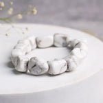 Load image into Gallery viewer, Howlite Small Tumble Bracelet
