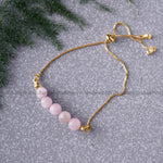 Load image into Gallery viewer, Kunzite Five Beads Bracelet
